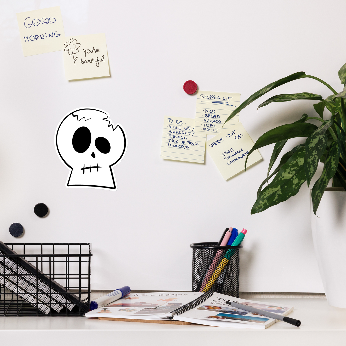 Louie Skull Magnet